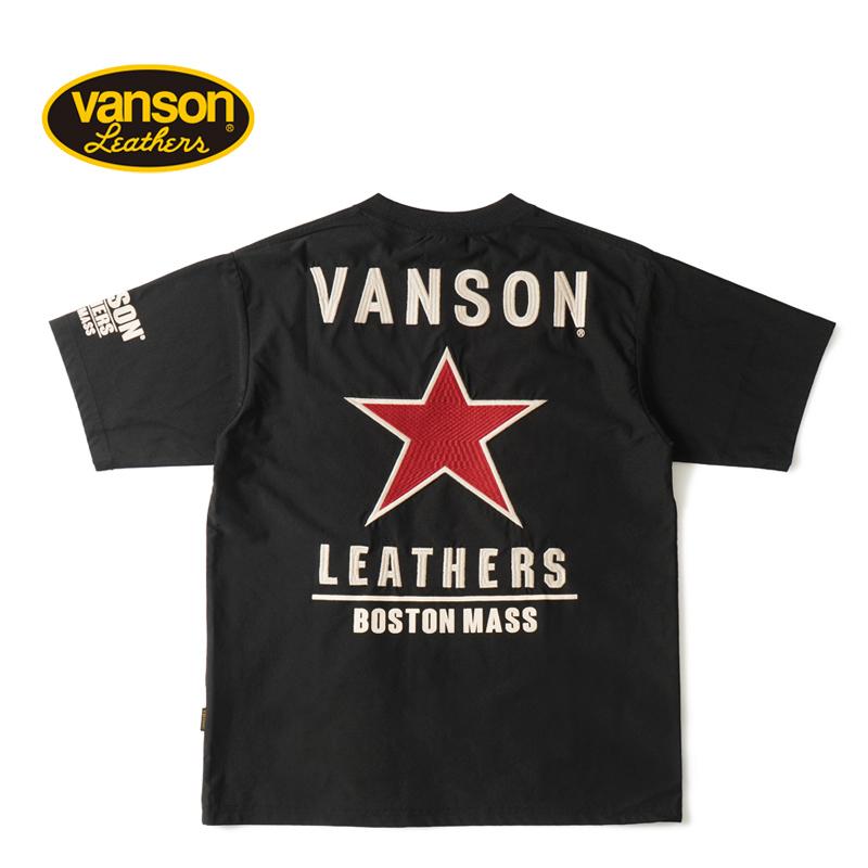 VANSON TEE バンソン ドライ 半袖Tシャツ nvst-2519 VANSON（バンソン） 半袖Tシャツ 