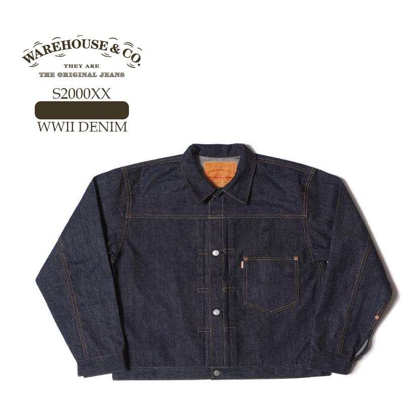 WAREHOUSE & CO. 2000XX W 42 デニムジャケット 楽天市場】ウェアハウス WAREHOUSE デニムジャケット ファースト