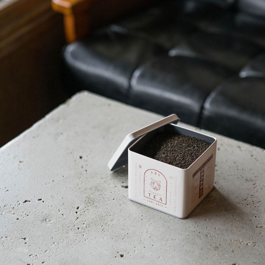 オーガニック ベストセラー アールグレイ 「ode」ルースリーフ 紅茶 ベルガモット風味 可愛い缶 Organic Tea Earl Grey Loose Leaf 230g by TOKYO COFFEE | オーガニック | 01