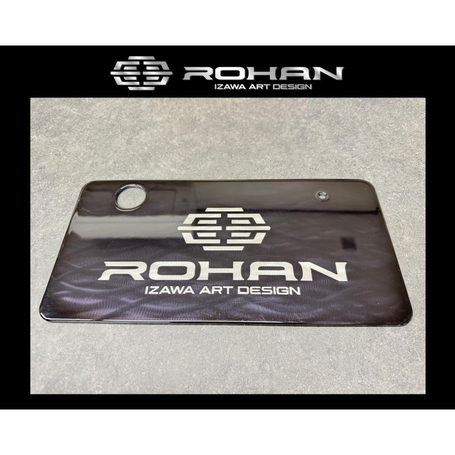 ROHAN グラインダータトゥー ロゴ入り オリジナル 化粧プレート 2枚