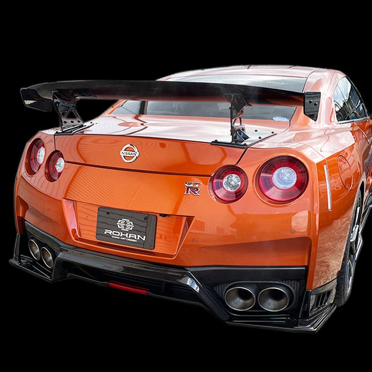 GTR R35 後期 GT ウィング カーボン クリア塗装済み 130DESIGN ROHAN