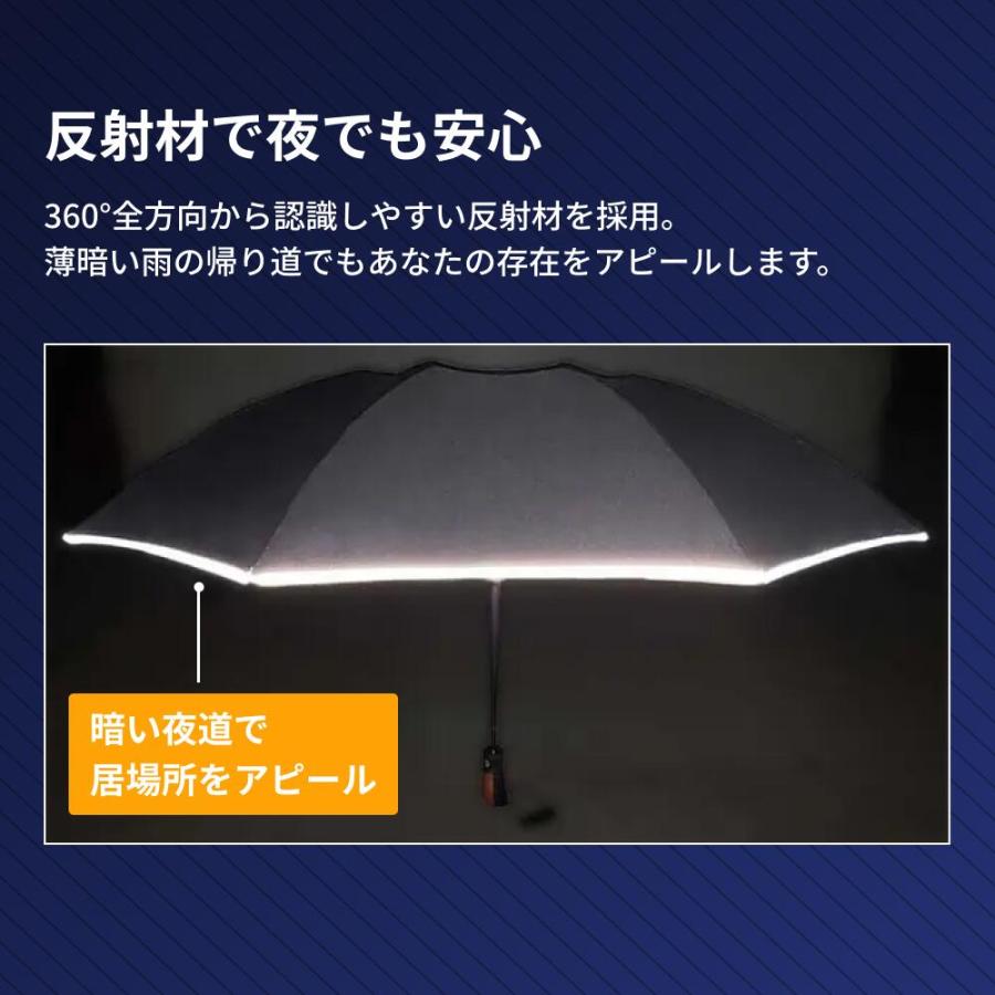 逆折りたたみ傘 NURASAN-27W ヌラサン ワンタッチ 自動開閉 120cm 強風