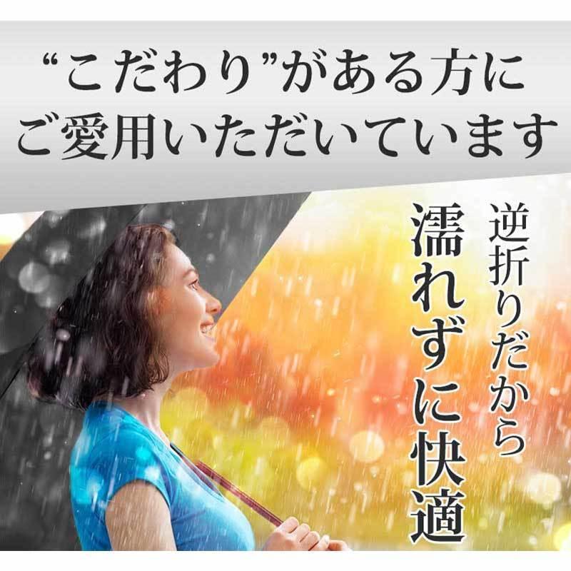 晴雨兼用の逆折りたたみ傘 NURASAN-J ヌラサン ジェイ ワンタッチ 自動開閉 日傘 UVカット 通勤 プレゼント 贈り物 ギフトの画像