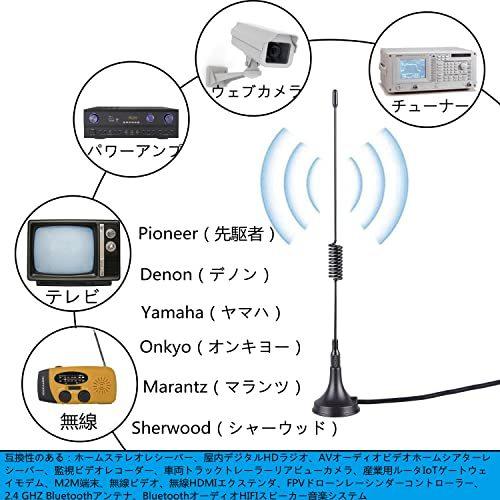6.5m 高感度 AM FMラジオアンテナ 屋内・屋外カメラステレオレシーバー