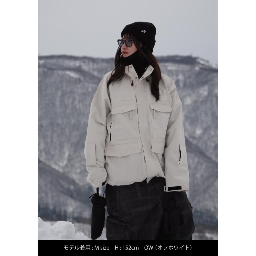 MAHF SUPPLY スノーボードウェア ルーズジャケット オフホワイト L MAHF SUPPLY スノーボードウェア ルーズジャケット オフホワイト L