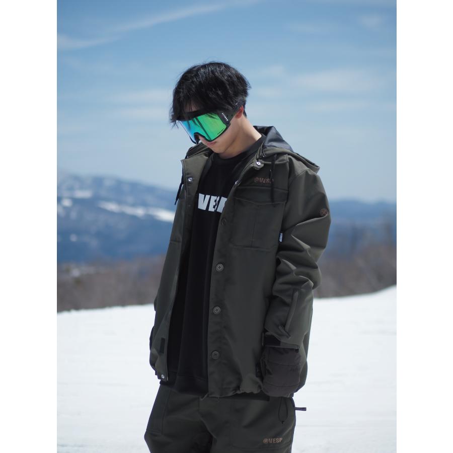 VESP ベスプ 25-26モデル メンズ レディース ジャケット VPMJ1064 Twoway Militaly Shirts Jacketの画像