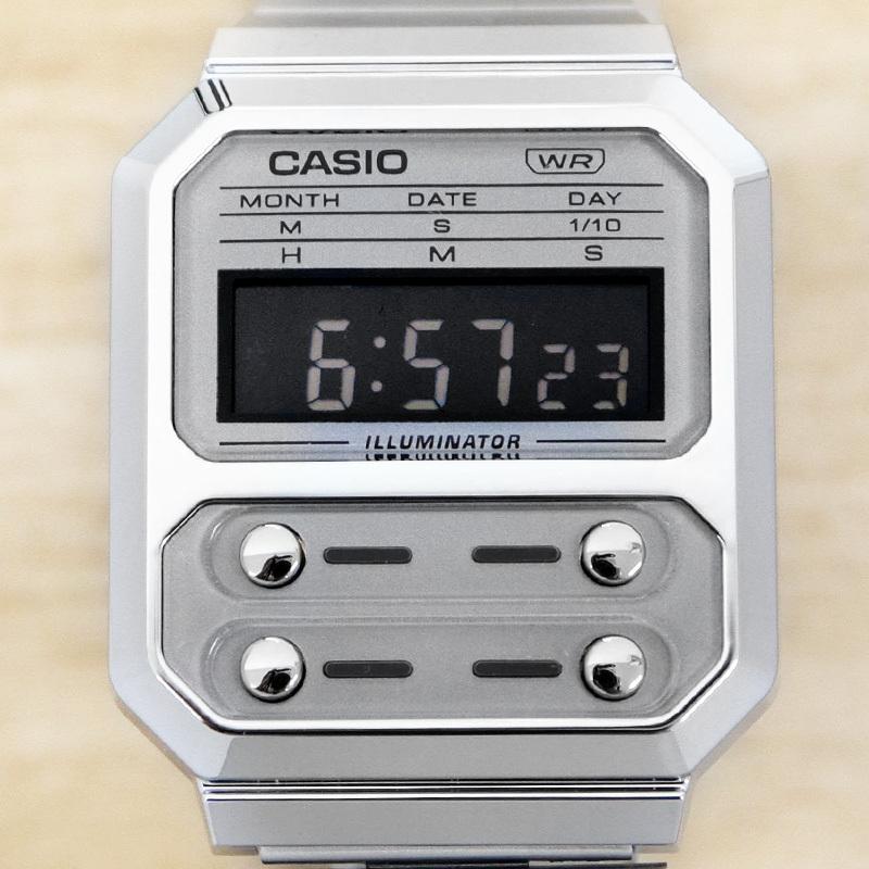 CASIO カシオ STANDARD スタンダード チープカシオ チプカシ メンズ 男性 男の子 ウォッチ 腕時計 A100WE-7B｜roke｜02