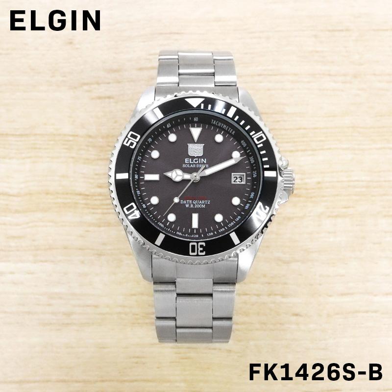 ELGIN（エルジン） メンズ 男性 彼氏 アナログ 腕時計 ソーラー