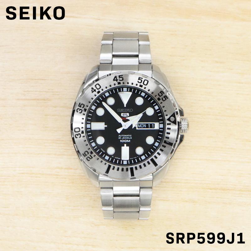 SEIKO セイコー 5 ファイブ メンズ 男性 彼氏 オートマチック アナログ 腕時計 自動巻 ウォッチ SRP599J1 ビジネス 誕生日 プレゼント