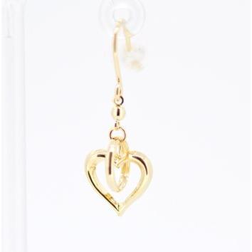 K18PG（18金ピンクゴールド）：ピアス：ハート：フックタイプ : ロコ  