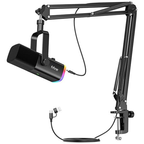 FIFINE ダイナミックマイク USB/XLRマイク PC セット FIFINE XLR/USB ゲーミングマイクセット ストリーミング