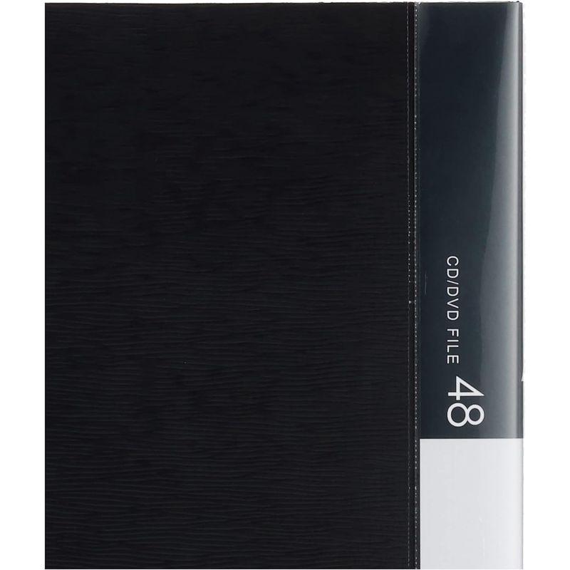 バッファロー BUFFALO CD&DVDファイルケース ブックタイプ 48枚収納 ブラック BSCD01F48BK｜rokorokoshop｜02