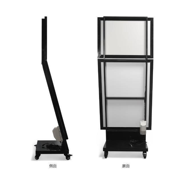 爆買！／LEDパネル看板 / A1＆A1（片面）W635mm×H1855mm×D450mm ポスター入れ替え式 片面看板  前面開閉式 明るさ約3000lux LEDパネル看板 ch-a1a1の画像