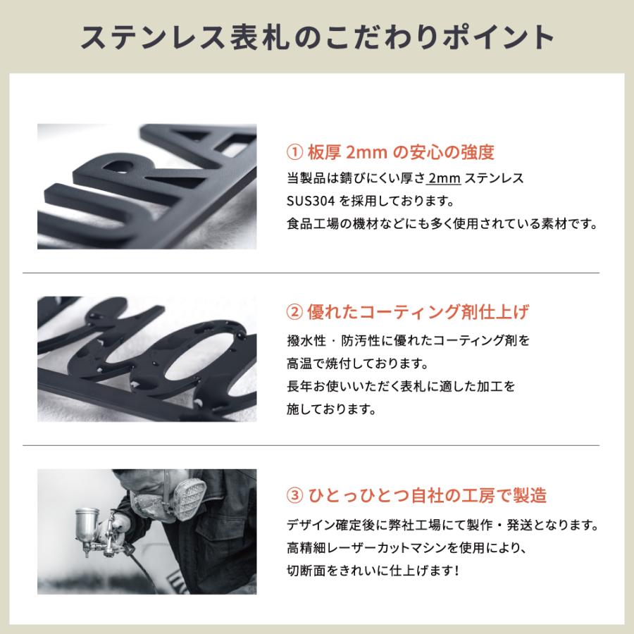 ニコニコsign 表札 戸建て おしゃれ ステンレス アイアン 漢字 ニコニコsign 表札 戸建て おしゃれ ステンレス アイアン 漢字
