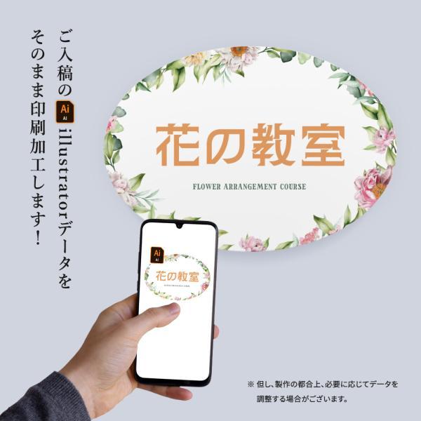 ニコニコsign オーダー看板【データ入稿＆印刷込み】オリジナル