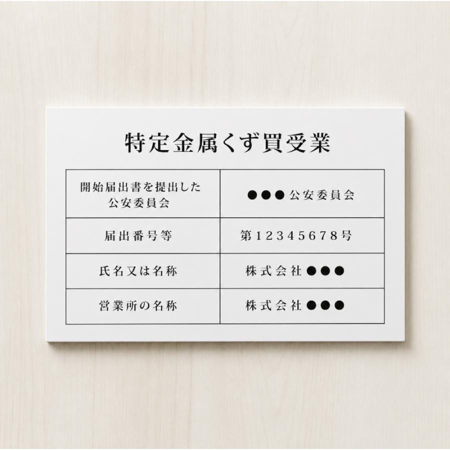 ニコニコsign 2026年6月1日から 特定金属くず買受業 A4サイズ 金属くず
