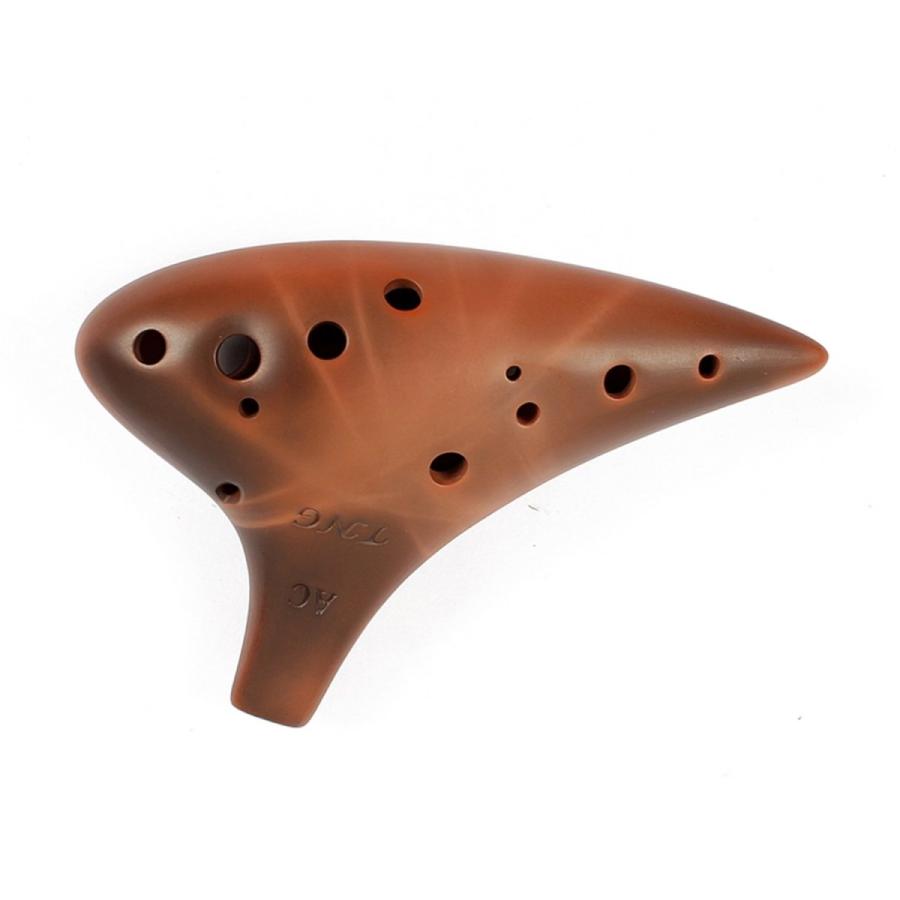 最新の激安 Tng オカリナ 楽器 シングル 12穴 アルトc管 Ac ブラウン Ocarina 高級 管吹奏 専用ケース付き 紫砂 送料 無料 Www Kmhsystems Com