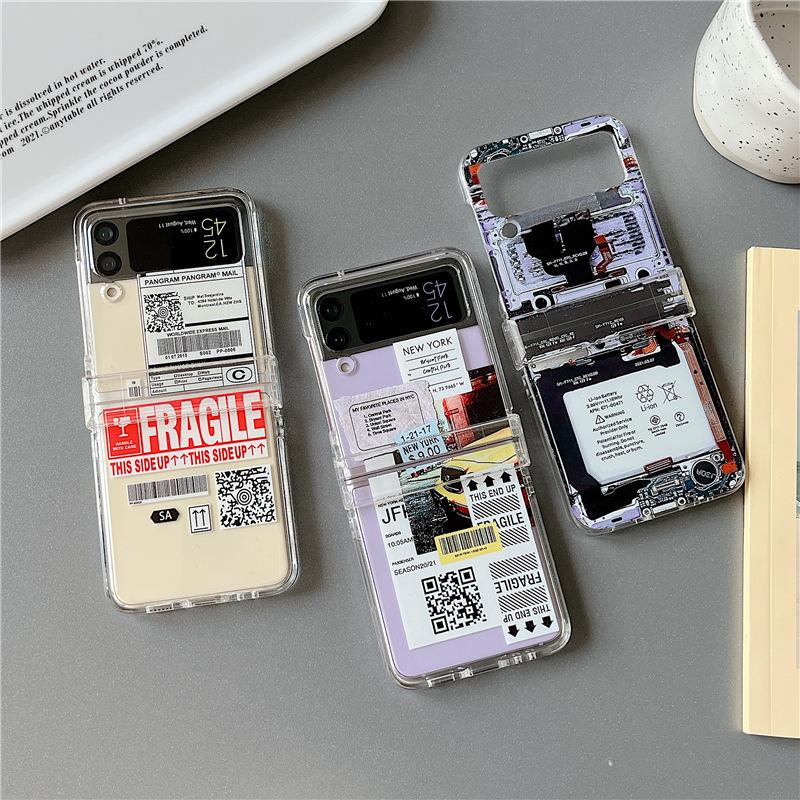 Galaxy Z Flip5 Flip4 5G ケース クリア ニューヨーク Galaxy Z Flip5 Flip4 5G ケース クリア ニューヨーク