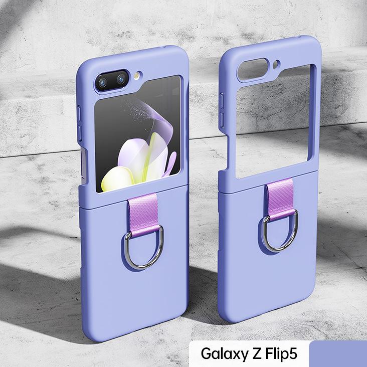 Galaxy Z Flip5 Flip4 ケース ギャラクシーZ フリップ5 シリコン 無地 リング付き 可愛い おしゃれ 水色 スクリーン保護 軽量 全面保護｜rolfclothing｜10