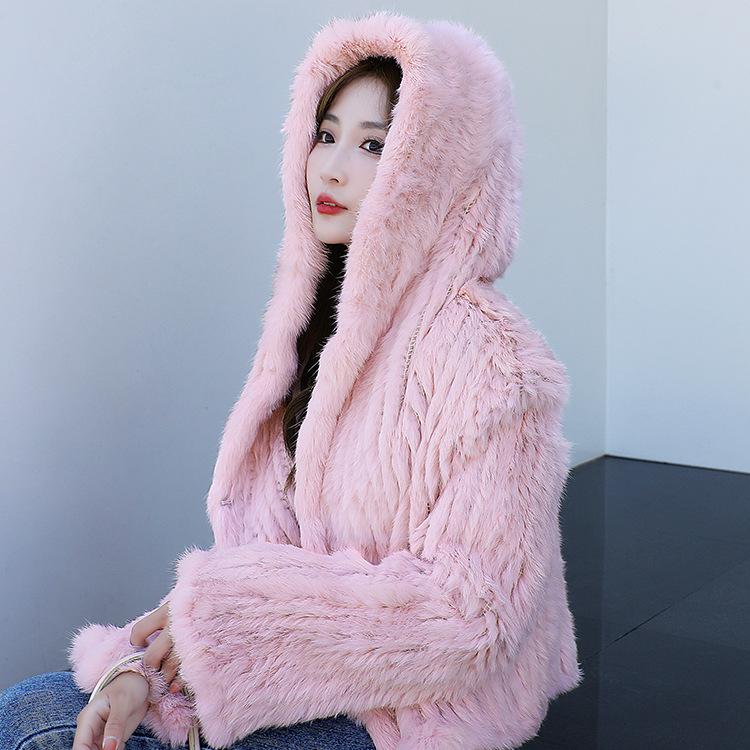 形綺麗❣️美品 ピンクパピヨンの艶々リアルラビットファーあったか 