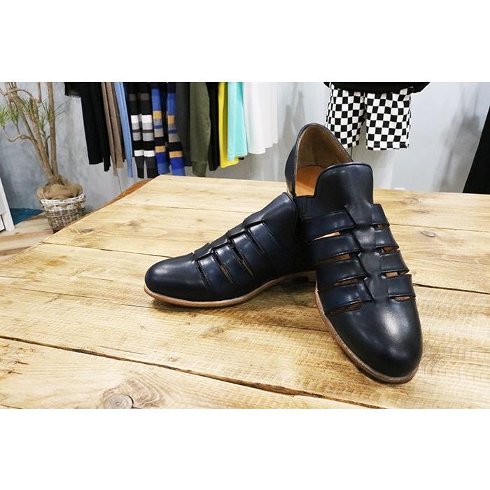 ポイント2倍 送料無料 Polpetta ポルペッタ Porto レザー グルカサンダル Smooth Navy ネイビー メンズ 靴 シューズ 革靴 芸能人 愛用 履きやすい イタリア 人気の定番