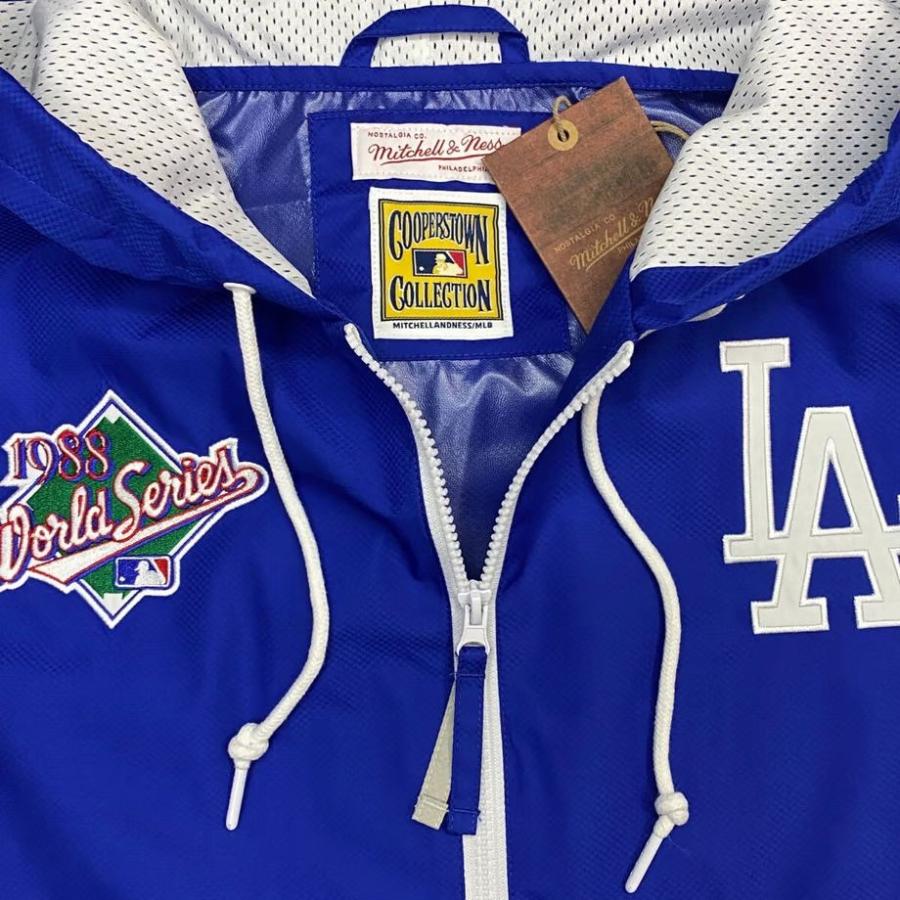 USA限定 Mitchell&Ness MLB ロサンゼルス ドジャース Team Origins ハーフZIP ウィンドブレーカー｜roliko｜02