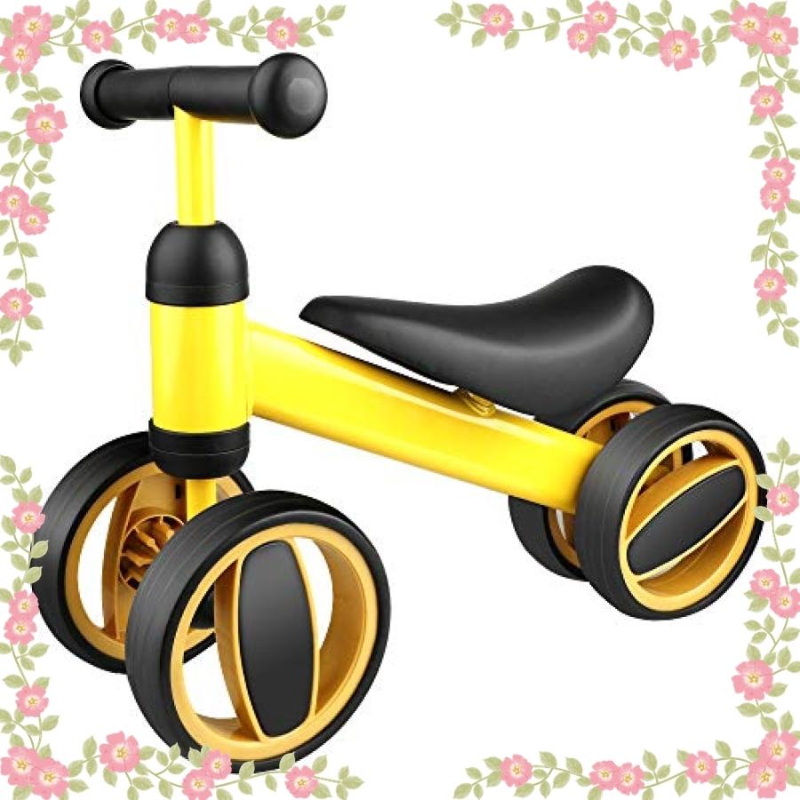 FlyCreat ペダルなし自転車 子供用 乗用玩具 キッズバイク 子ども用自転車 キックバイク ランニングバイク 前後4 幼児用自転車