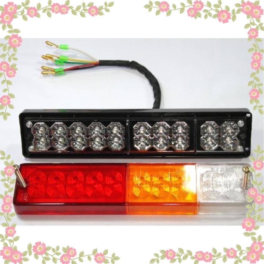 週間売れ筋 Dc12v用 Led テールランプ 左右 2個セット 本体サイズ 横235mm 縦50mm 厚さ30mm 汎用 多用途 J 009 Whitesforracialequity Org