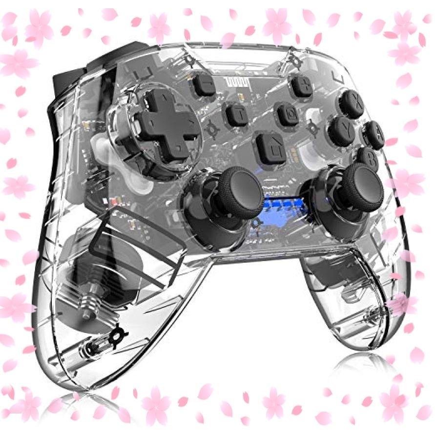 Switch コントローラー 連射 プロコン スイッチコントローラー 無線 ジャイロセンサー 振動 Momen スケルトンブ Wss 49onugwssqts ロールヤフー店 通販 Yahoo ショッピング