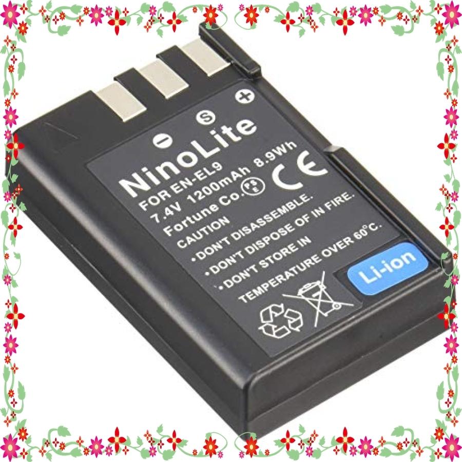 NinoLite EN-EL9 EN-EL9a 互換 バッテリー ニコン D5000 D3000 D60 D40X D40 対応 enel9_t.k.gai|roll-shop|02