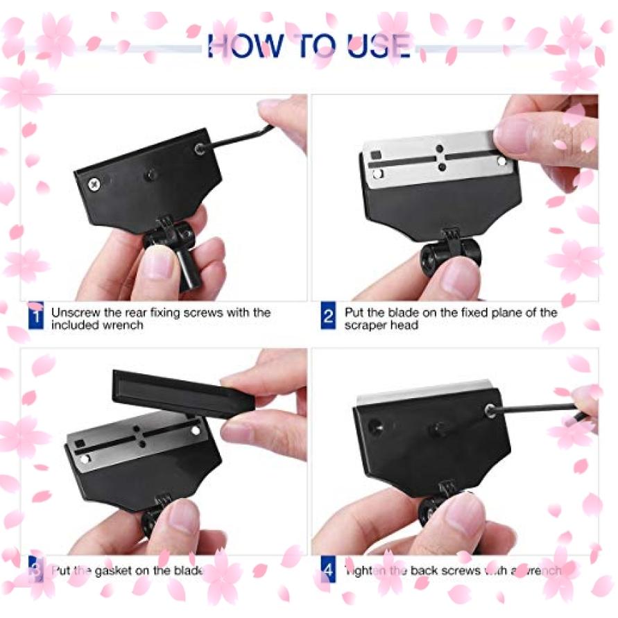 Popetpop 水槽用 コケ 替え刃 スクレーパー 苔 65cm ステンレス コケ取り