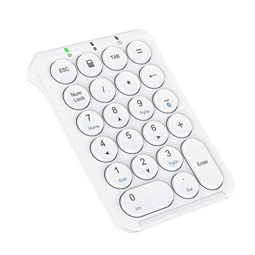 iClever テンキー Bluetooth 多機種対応 Tabキー付き 超薄型 数字キーボード ナンバーパッド An 充電式 ブルートゥーステンキー メーカー再生品 定番の冬ギフト