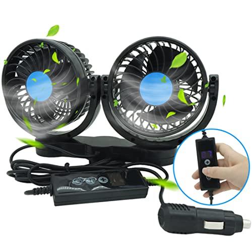 Easireach 車 扇風機 後部座席 ツインファン 車用扇風機 ヘッドレスト 静音 車内扇風機 シガーソケット 12v 強力 6w 省エネ 取付簡 Xzr2n8n4fx 内装用品 Www Ststephensforest Org