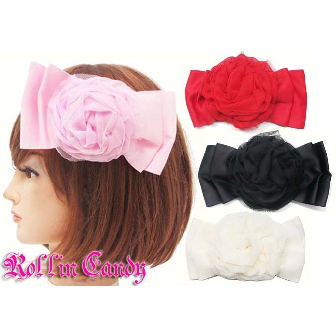ウェディングやパーティーに 薔薇 リボン ヘッドドレス ヘアアクセサリー 結婚式 二次会 花 カラードレス 髪飾り ウェディング 001 004 ローリンキャンディー 通販 Yahoo ショッピング