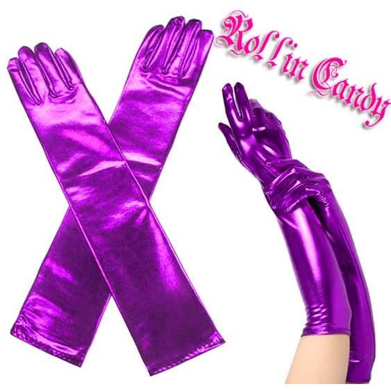 メタリックロンググローブ 手袋 パーティー ダンス ダンサー