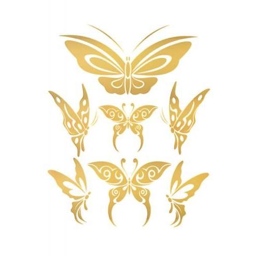 LA直輸入♪GOLDタトゥーシール4枚セット TATTOO/ゴールド 01 ショーガール コスプレ ダンス チカーナ ローギャル club ボディーシール ボディーアート |  | 02