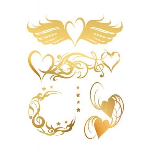 LA直輸入♪GOLDタトゥーシール4枚セット TATTOO/ゴールド 02 ショーガール コスプレ ダンス チカーナ ローギャル club ボディーシール ボディーアート |  | 01