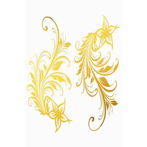 LA直輸入♪GOLDタトゥーシール4枚セット TATTOO/ゴールド 02 ショーガール コスプレ ダンス チカーナ ローギャル club ボディーシール ボディーアート |  | 03