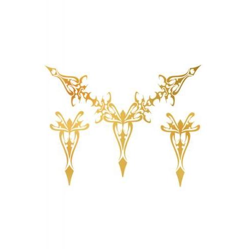 LA直輸入♪GOLDタトゥーシール4枚セット TATTOO/ゴールド 02 ショーガール コスプレ ダンス チカーナ ローギャル club ボディーシール ボディーアート |  | 04