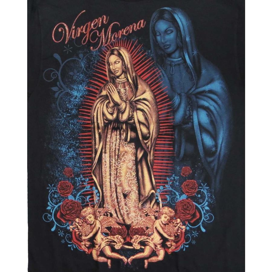 La直輸入 ゴールドラメ付き Virgenマリア様tシャツ ブラック 黒 Mサイズ Lサイズ Xl Ll サイズ ローライダー チカーノ B系 ダンス衣装 ダンサー Maria 69r 71r ローリンキャンディー 通販 Yahoo ショッピング
