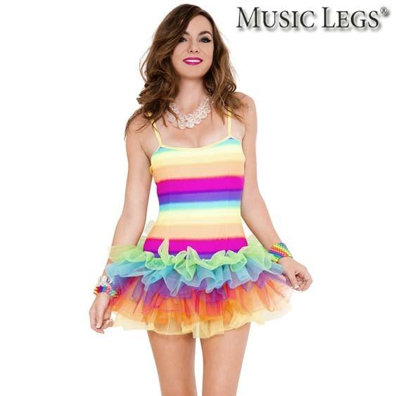 Musiclegs ミュージックレッグス チュチュドレス Ml レインボー派手カラフルパニエ付きワンピースペチコートダンス衣装コスプレ衣装コスチュームレディース A1119 ローリンキャンディー 通販 Yahoo ショッピング