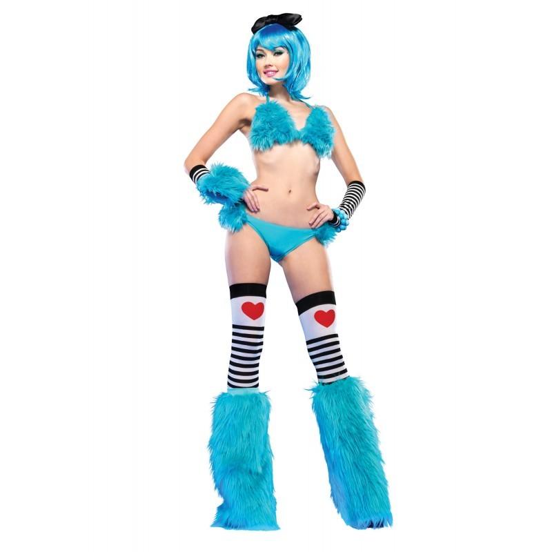 期間限定SALE】Leg Avenue(レッグアベニュー) ファービキニセット(ブラ