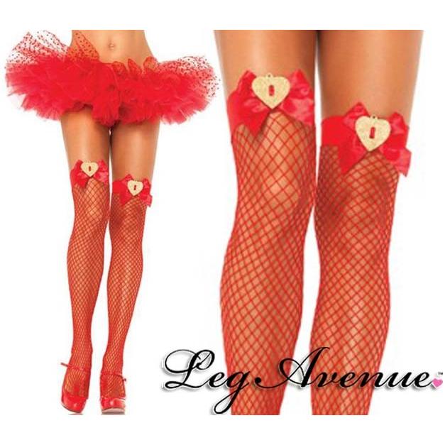 Leg Avenue(レッグアベニュー)ラメハートアップリケ付き Leg Avenue(レッグアベニュー)ラメハートアップリケ付き