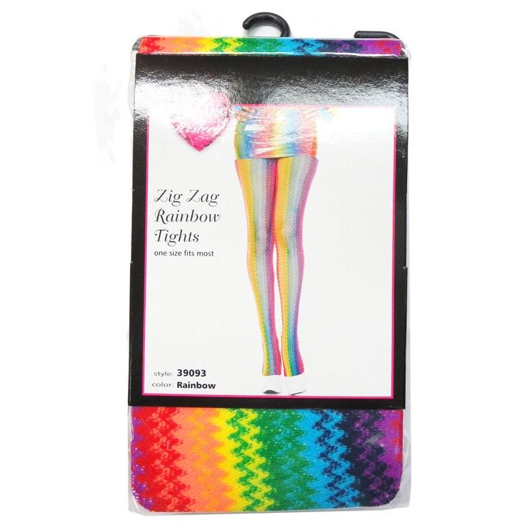 MusicLegs(ミュージックレッグ)ジグザグレインボータイツ ML39093