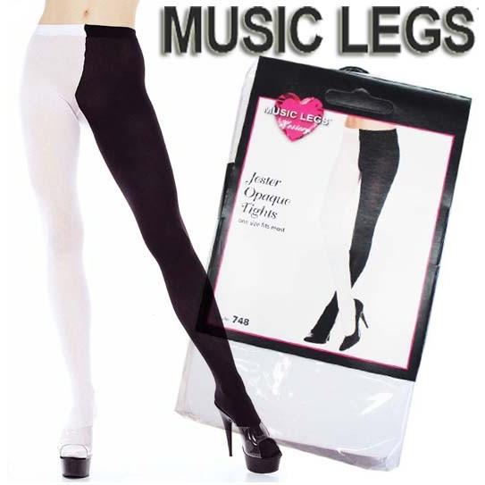 MusicLegs(ミュージックレッグ) 2トーン配色オペークタイツ