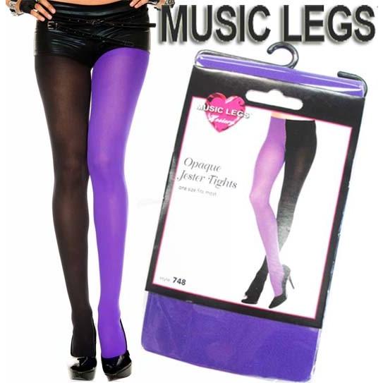 MusicLegs(ミュージックレッグ) 2トーン配色オペークタイツ