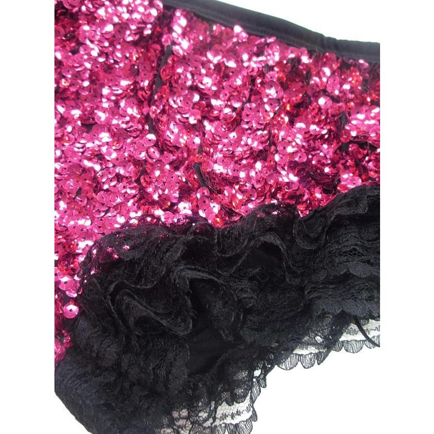 7カラー♪裾フリルレース スパンコールホットパンツ/ショートパンツ