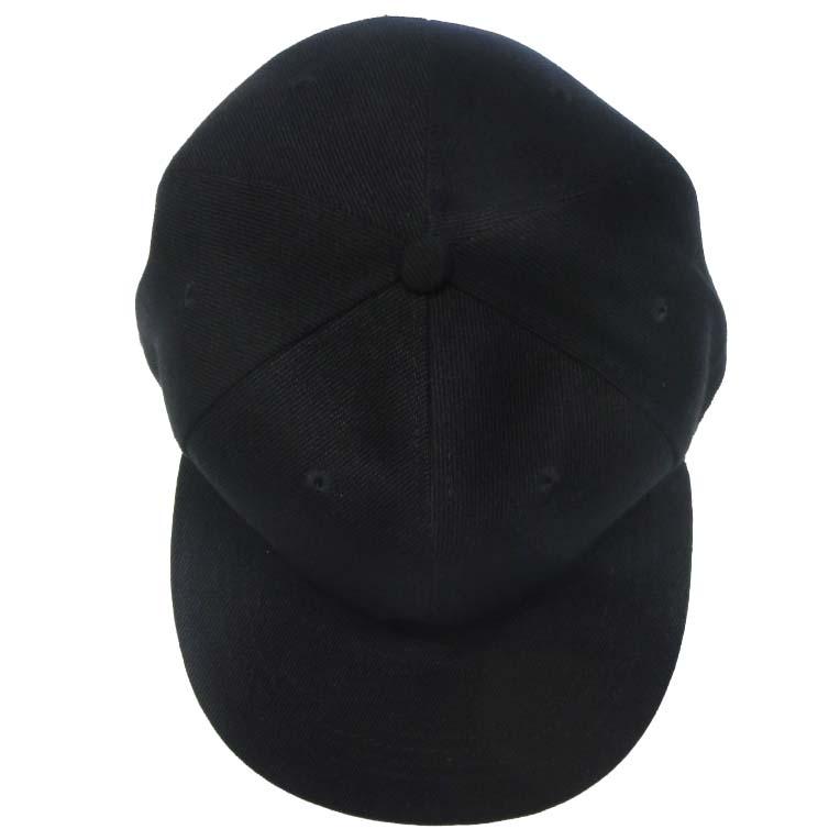 無地 ベースボールキャップ スナップバック ブラック 黒 ユニセックス 男女兼用 野球帽 帽子 カスタム自在 レディース メンズ フラットバイザー |  | 01