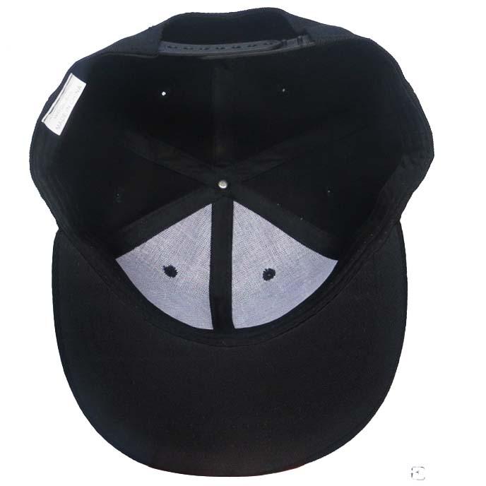 無地 ベースボールキャップ スナップバック ブラック 黒 ユニセックス 男女兼用 野球帽 帽子 カスタム自在 レディース メンズ フラットバイザー |  | 05