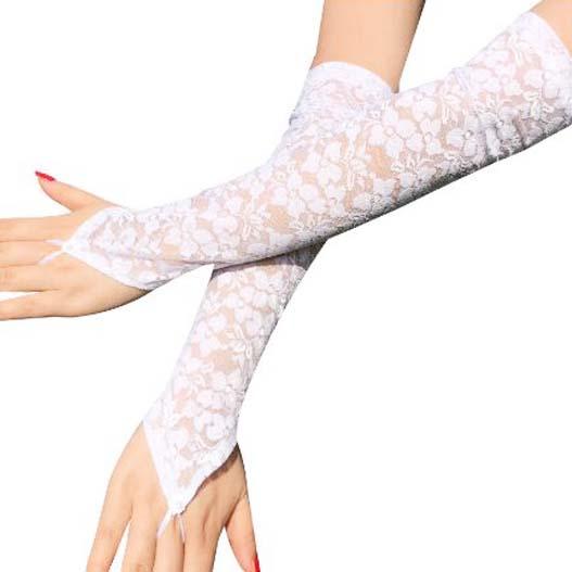 レース ワンフィンガー アームグローブ/アームカバー/アームウォーマー